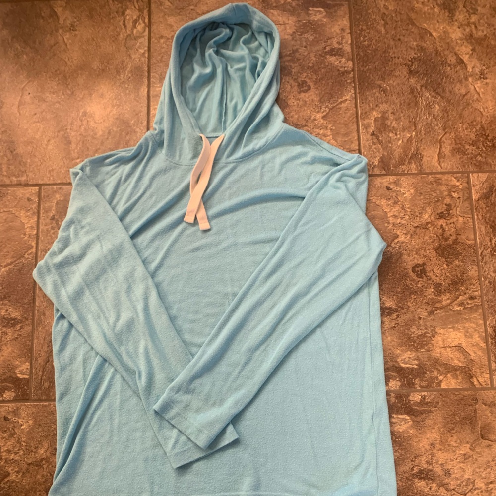 Light blue zyia boyfriend hoodie size xxl - has pilling